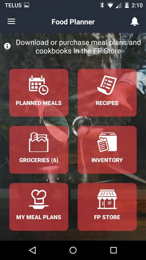 7 best food and drinks apps for android in 2021; Food Planner