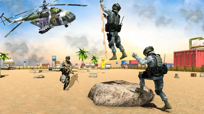 7 best action-adventure games for android; Real Commando Shooting Games