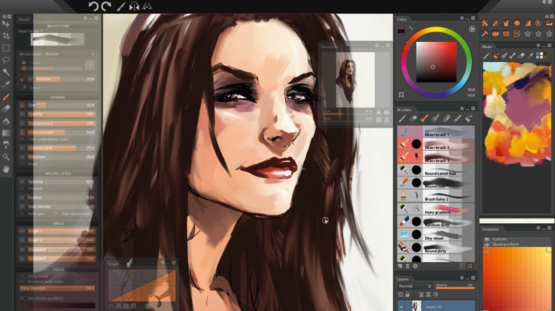 Best Pc Art and Design softwares- painstrom studio