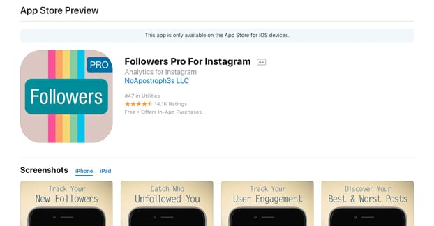 Best iOS Instagram Followers Tracking Apps