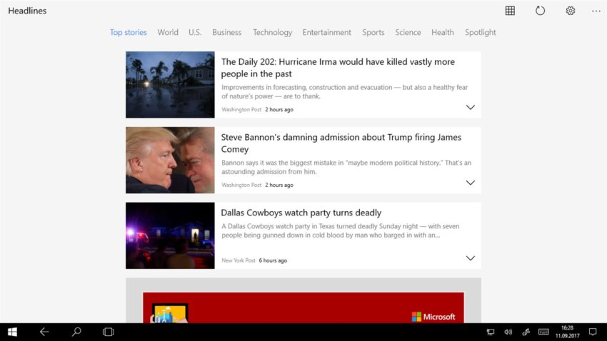 best news and magazine apps for PC; google news