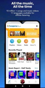 Best music player apps; Hungama music