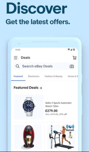 Best Android shopping apps 2021; ebay app