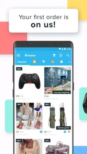 Best Android shopping apps 2021; Wish app