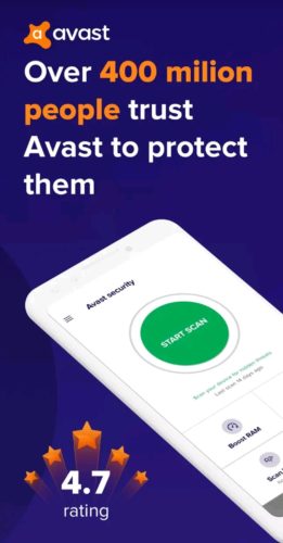Best antivirus apps for Android 2021; avast app