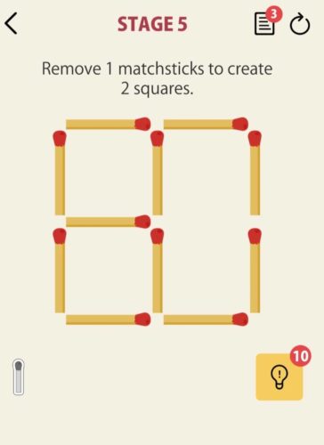Best educational games for iOS 2021; matchsticks