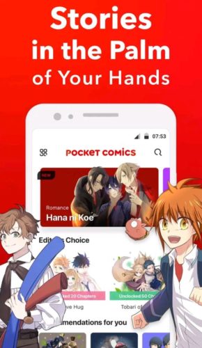 Best Android comics apps 2021; pocket comics