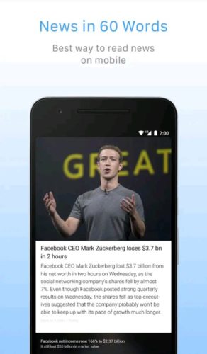 Best news and magazine apps for Android 2021; Inshorts