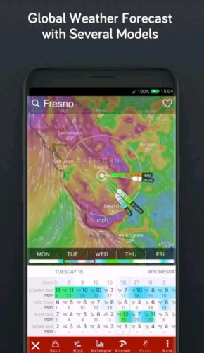 Best Weather Apps for Android 2021; Windy.com