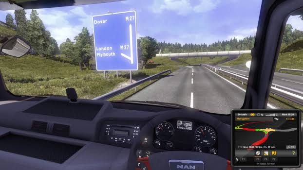 Best realistic games for PC 2021; Euro Truck Simulator 2