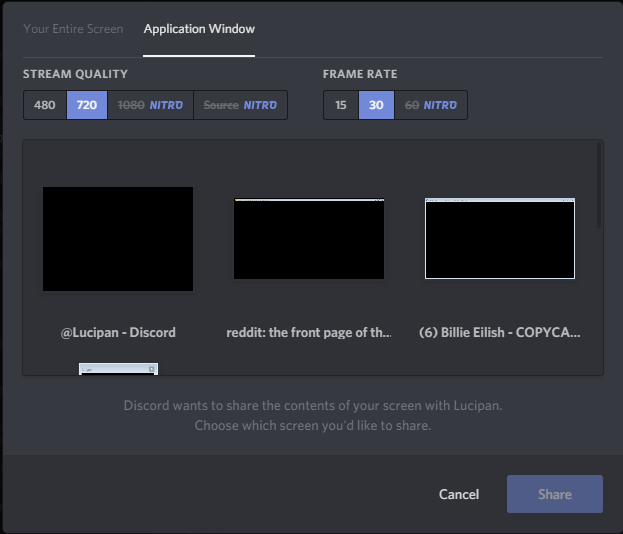 screen share netflix on discord