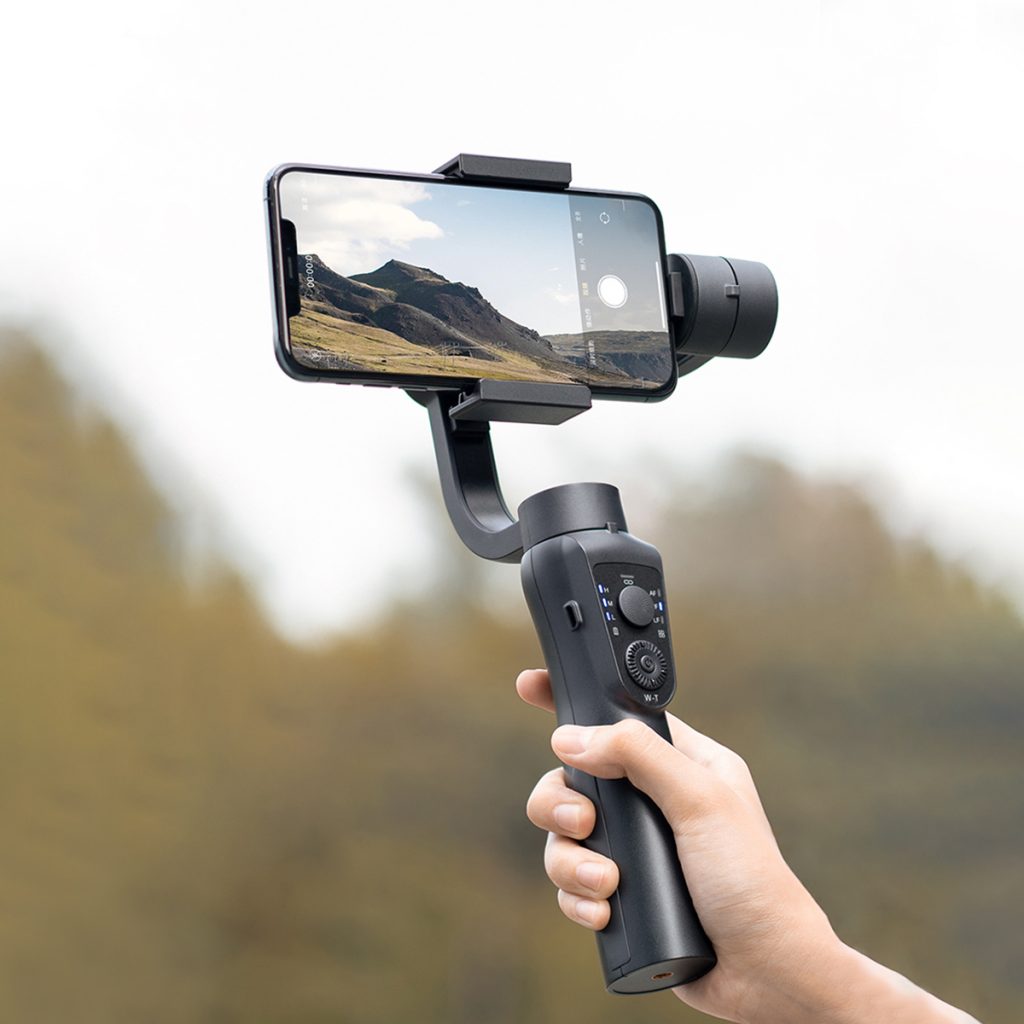 Equipment For Vlogging on iPhone; Handheld Gimbal Stabilizer for Smartphones