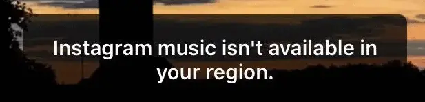 Why Instagram Music Is Not Available In My Account - Not Available in the region