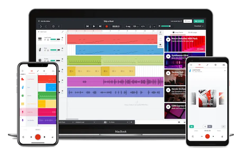 Beat Making Apps; Bandlab