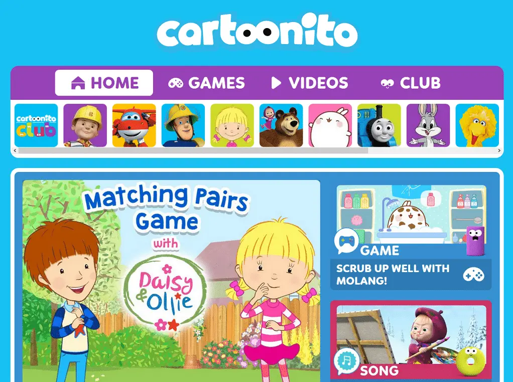 Best Websites To  Watch Cartoons For Free; Cartoonito