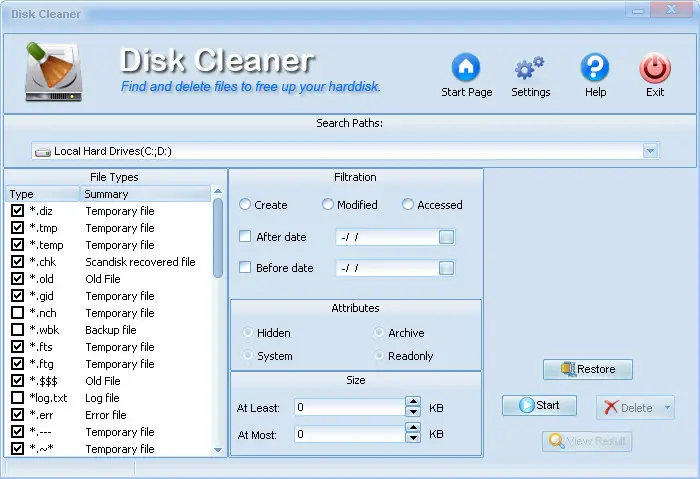 Avast Cleanup Review; Disk Cleaner