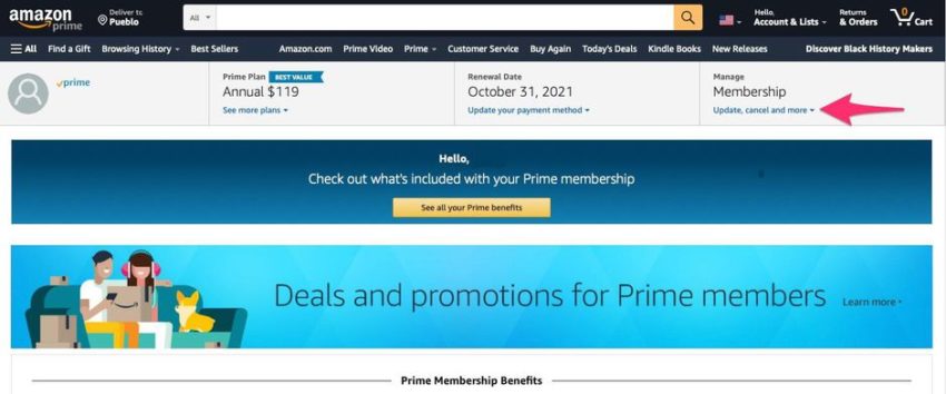 How To Cancel Your Amazon Prime Membership - PC Desktop