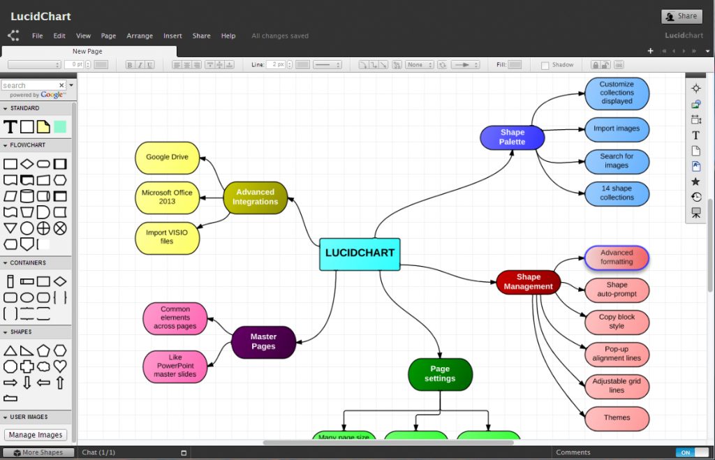 visio 2016 for mac options