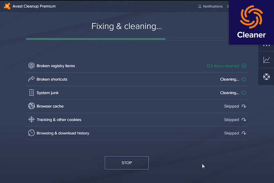 Avast Cleanup Review; Shortcut Cleaner