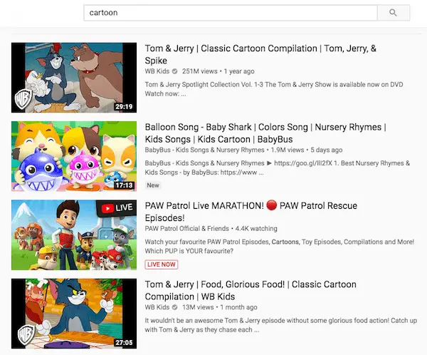 Best Websites To  Watch Cartoons For Free; YouTube