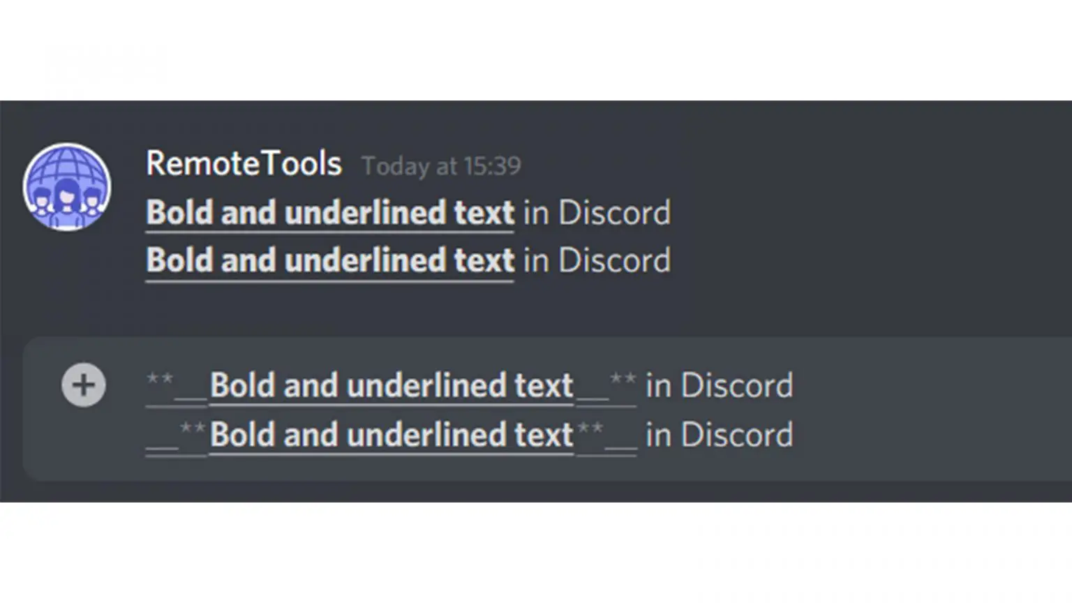 text styles discord