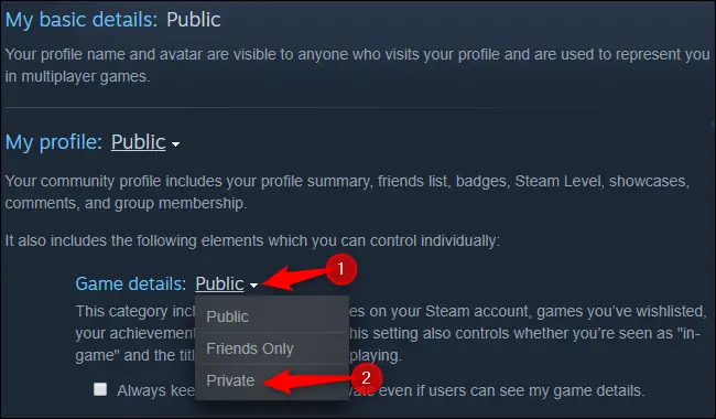 How To Hide Games From Friends On Steam Using Privacy Settings