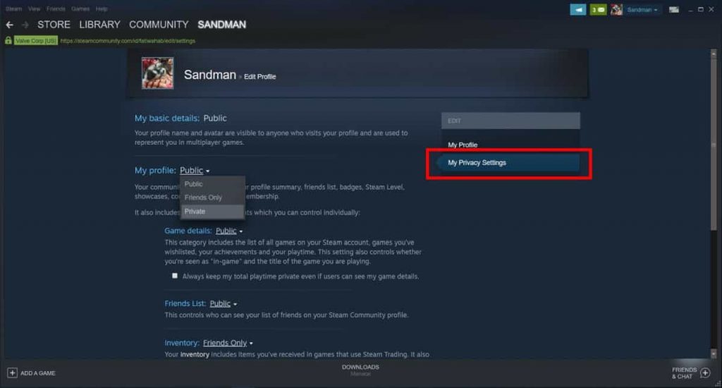 How To Hide Games On Steam From Friends By Setting Your Entire Profile To Private