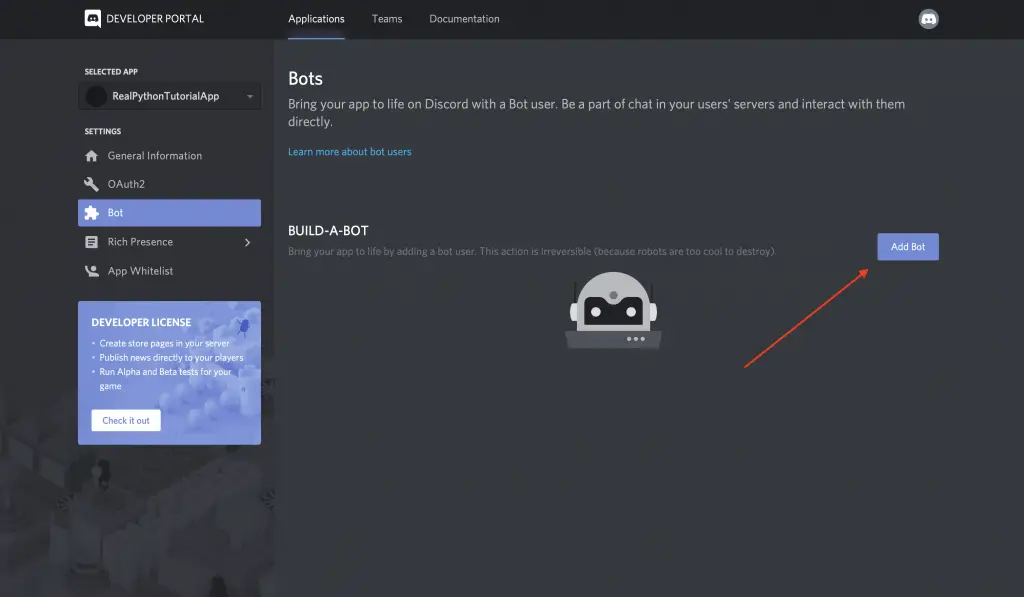 How To Make A Discord bot Account