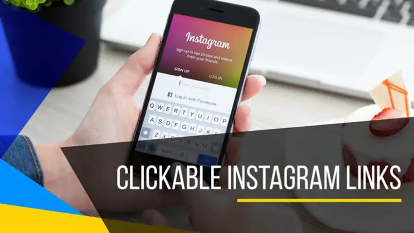 How to add clickable link to instagram