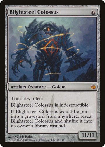 Infect Cards MTG; Blightsteel Colossus