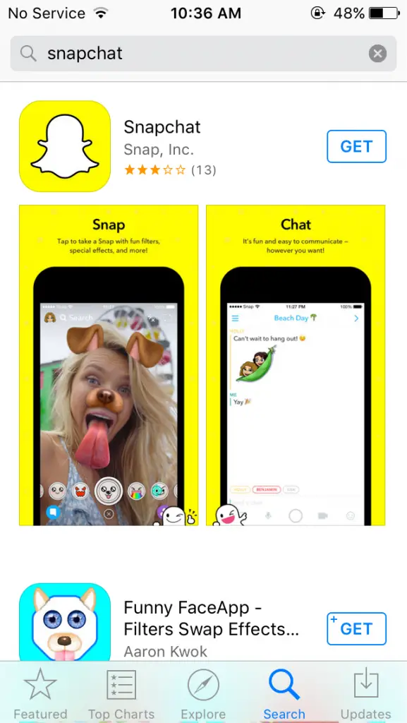Fix Snapchat Notifications Not Working on iPhone - Install Snapchat