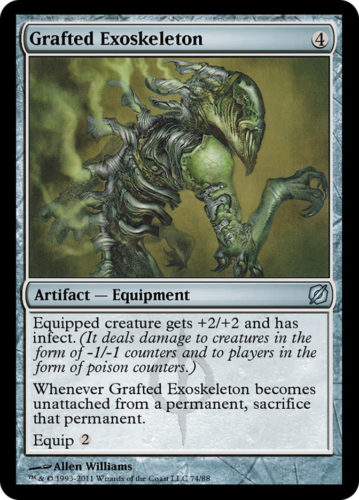 Infect Cards MTG; Grafted Exoskeleton