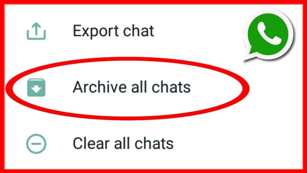 How To Archive All Chats On WhatsApp
