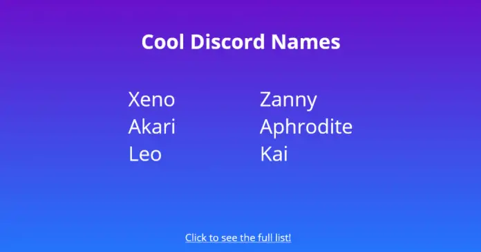 Funny discord names - wesnb