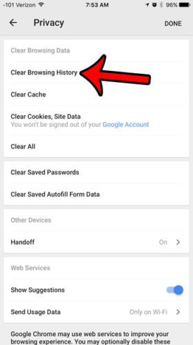 How To Clear Your History in Google Chrome From iPhone Or iPad