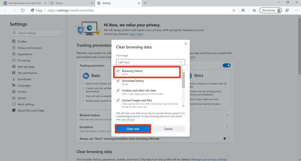 How To Clear Your History in Microsoft Edge On Windows