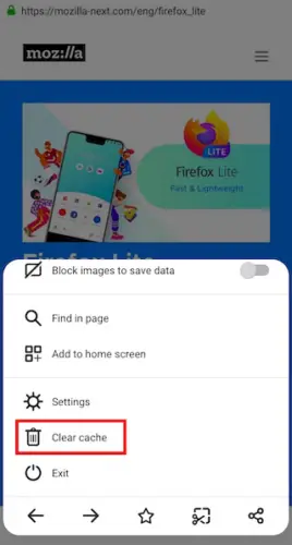 How To Clear Your History in Mozilla Firefox Mobile Application