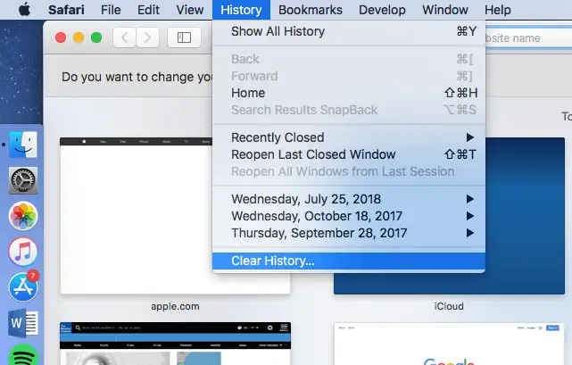 How To Clear Your History in Safari From MacBook