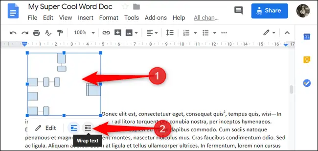how to move images in google docs