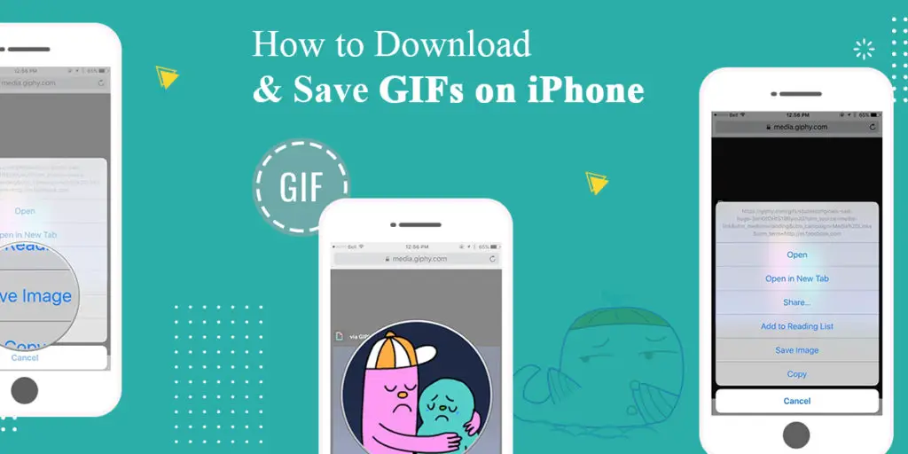 how to save gifs not saving on iphone