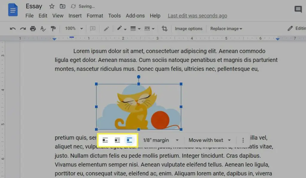 ways to move images in google docs
