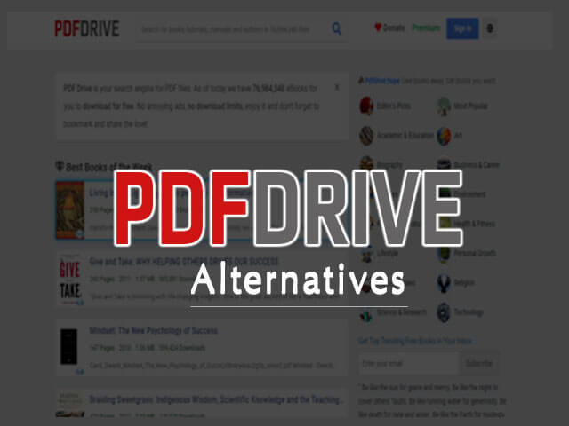 Alternatives To PDF Drive