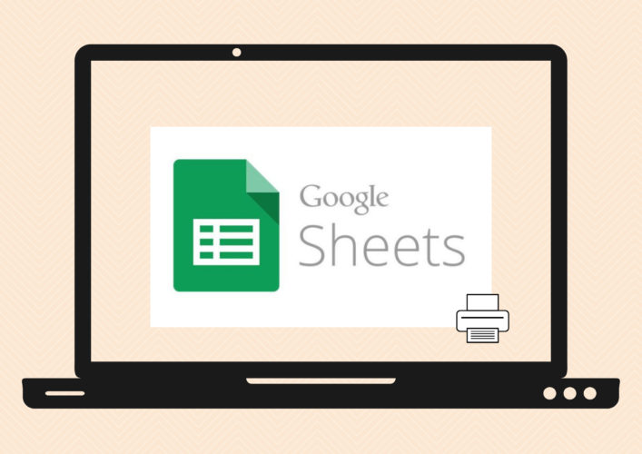 how to set google sheets print area