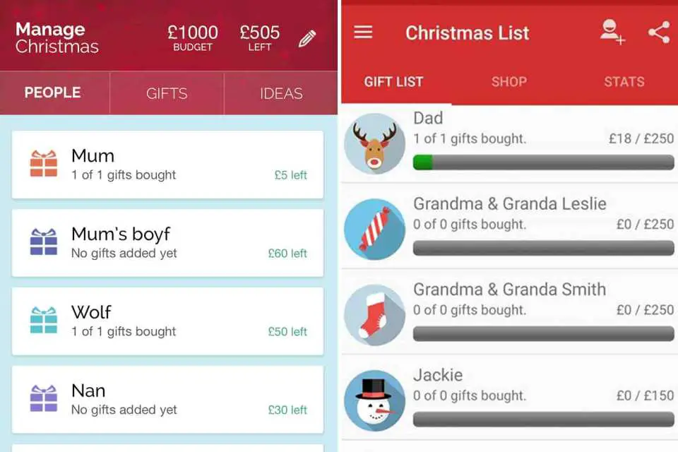 Christmas Gift List Tracker: best Christmas gifting apps for Android