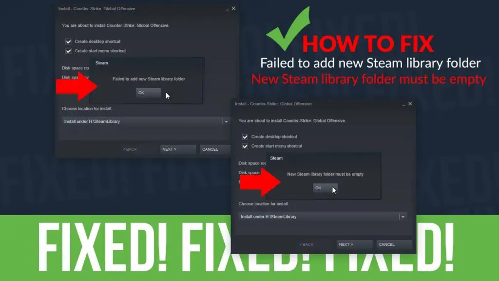 Fix "Failed To Add New Steam Library Folder" Error