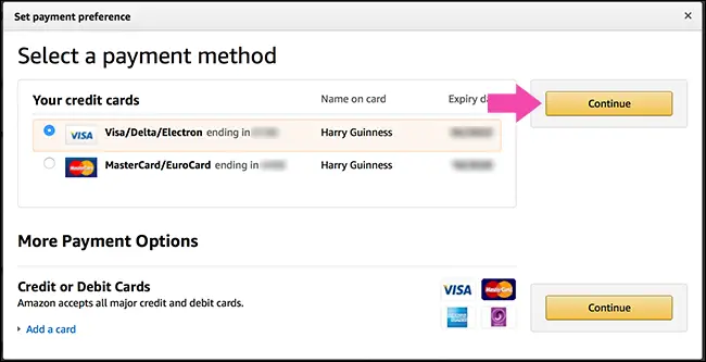 How To Set Up Amazon Card Payment?