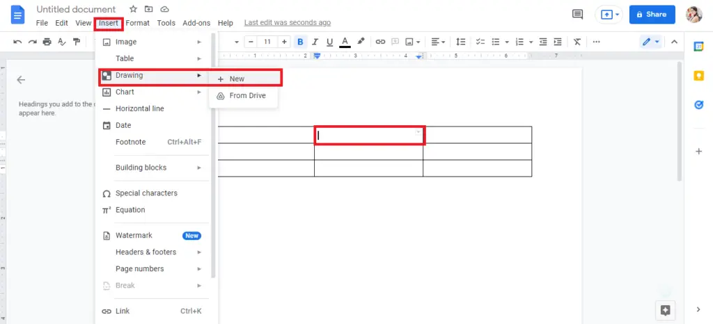 how to rotate text in Google docs table