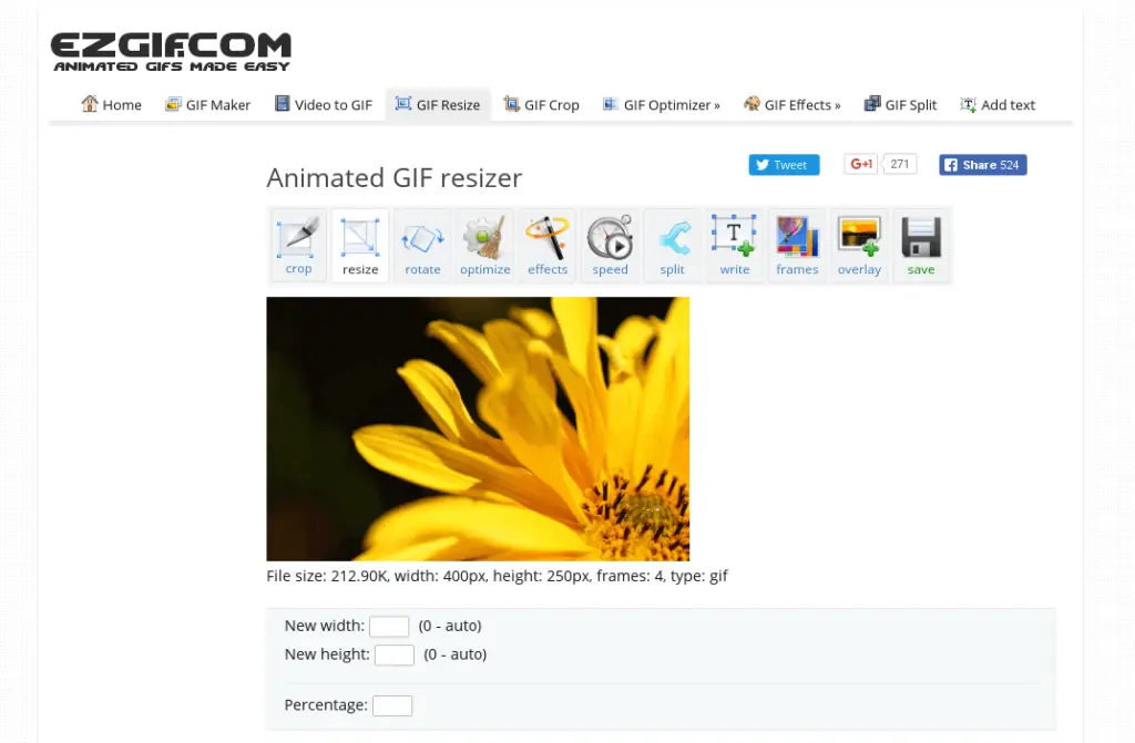 reduce gif size without losing quality online