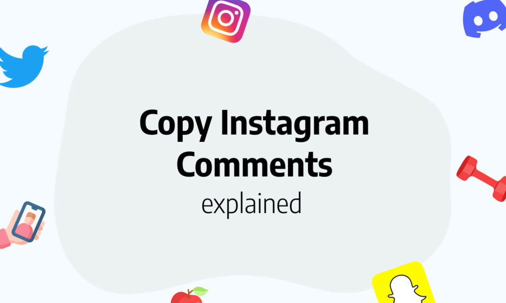 how to copy instagram comments