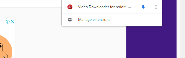 download reddit videos though extension on PC